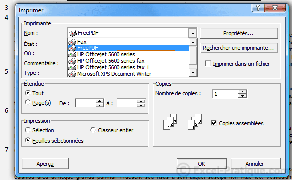imprimer - enregistrer pdf