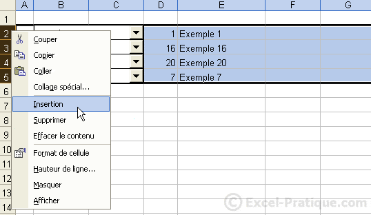 3 - recopie de listes deroulantes