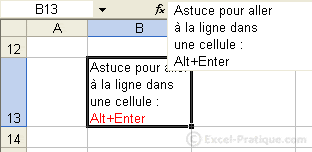 1 - retour a la ligne