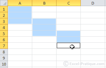 selection cellules dispersees - excel bases5