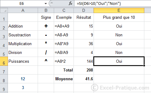 resultat apres recopie - excel fonction si recopie formules
