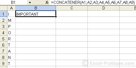 2 - concatener