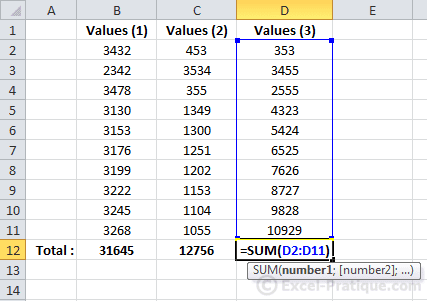 results autofill function excel series