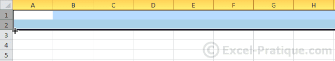 selection 2 rows excel autofill series