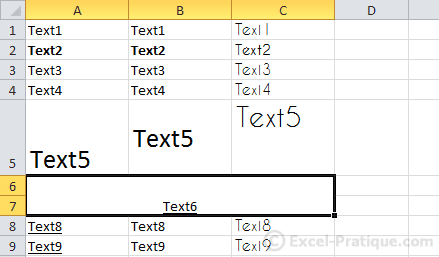 merged cell excel basics3