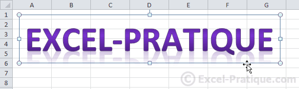 wordart text excel inserting images