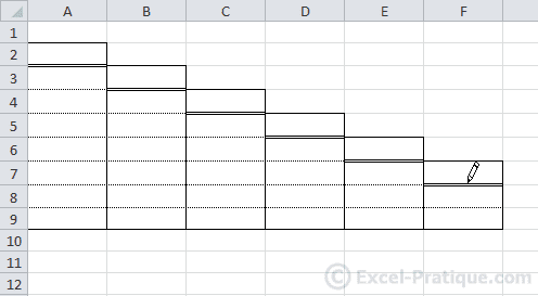 special table excel borders