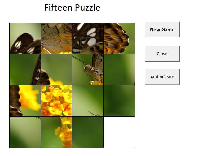 fifteen puzzle
