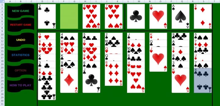freecell excel