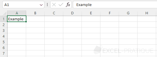 excel cell a1 example sheet