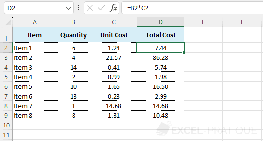 excel function table calculation mround