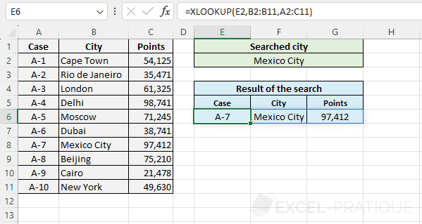 excel function xlookup multiple values