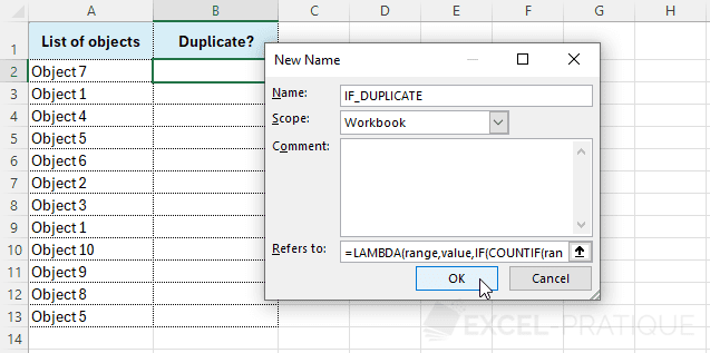 excel custom function manager