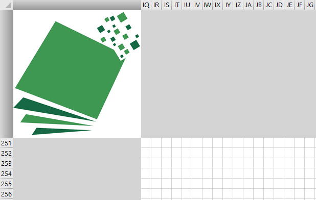 excel pixel logo mosaic