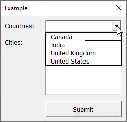 vba dropdown list countries controls continued