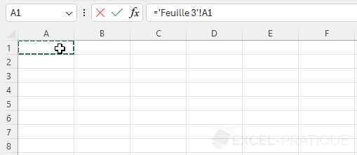 excel reference autre feuille