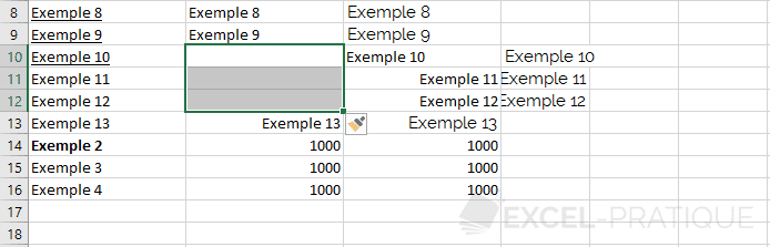 excel cellules inserees manipulations 5