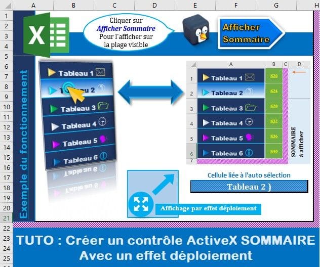 creer controle sommaire totalement personnalisable excel